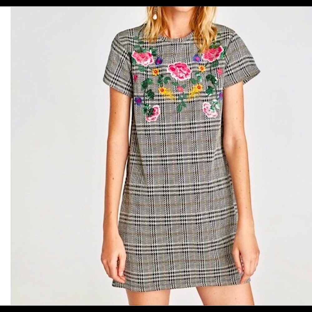 ZARA Embroidered Dress
